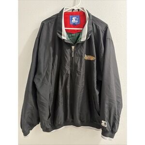 Vtg 90s Minnesota Vikings Starter Jacker quarter zip‎ XL